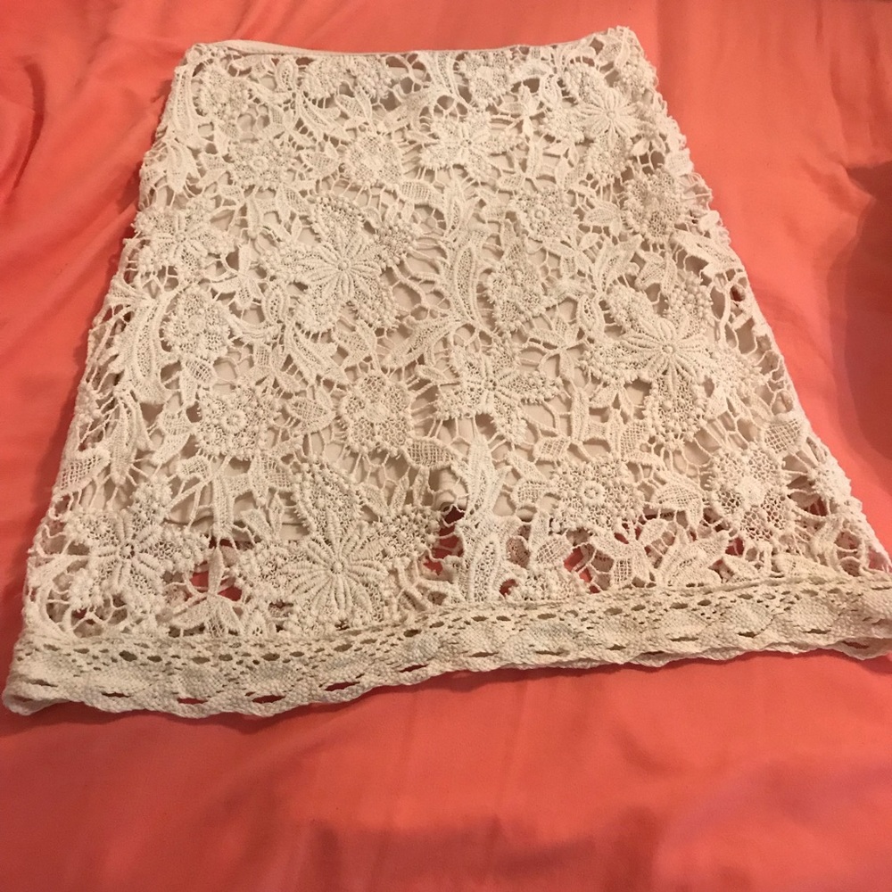 Beautiful cream lace Skirt